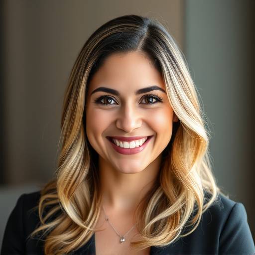 Portrait of Maria Garcia, Lead Photographer at Apex Media Studios, smiling professionally.